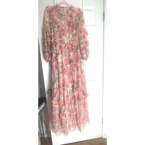 Needle & Thread Summer Song Diamond Ruffle Gown - Picture 4 of 4